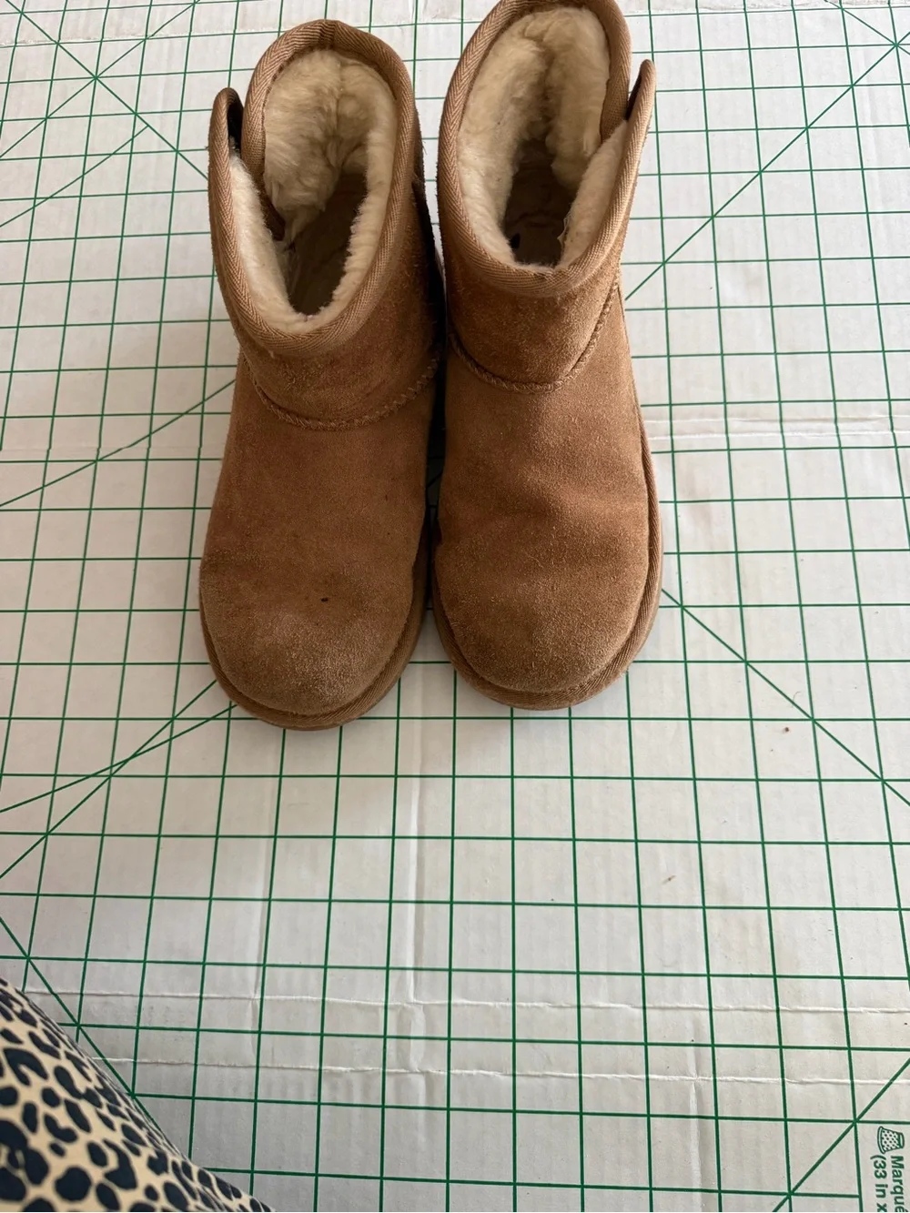 UGG Kids Chestnut Suede Shearling Booties